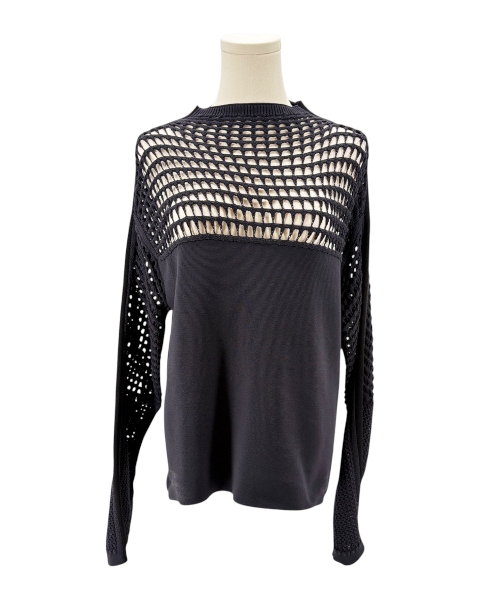 Helmut Lang black long-sleeve top