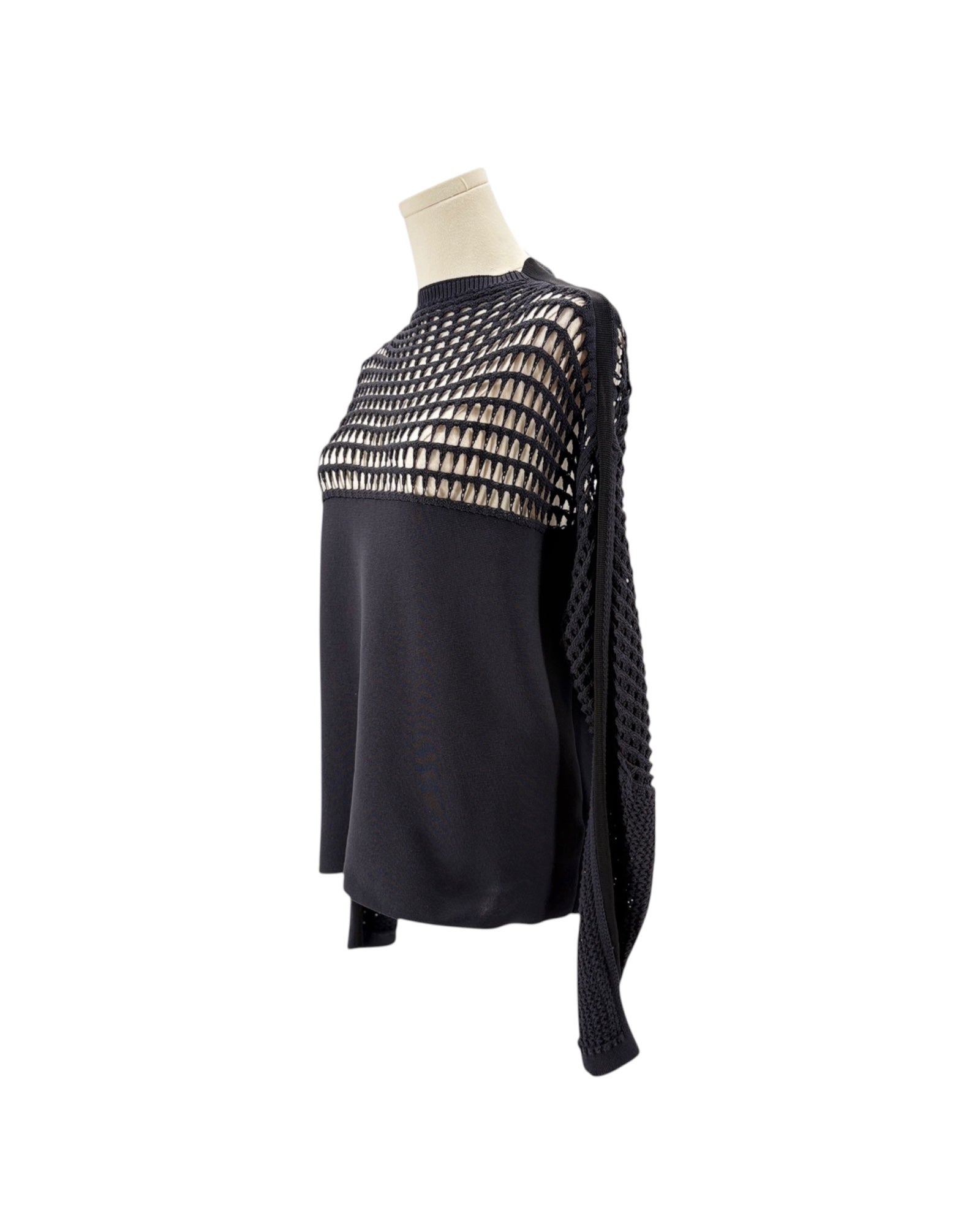Helmut Lang black long-sleeve top