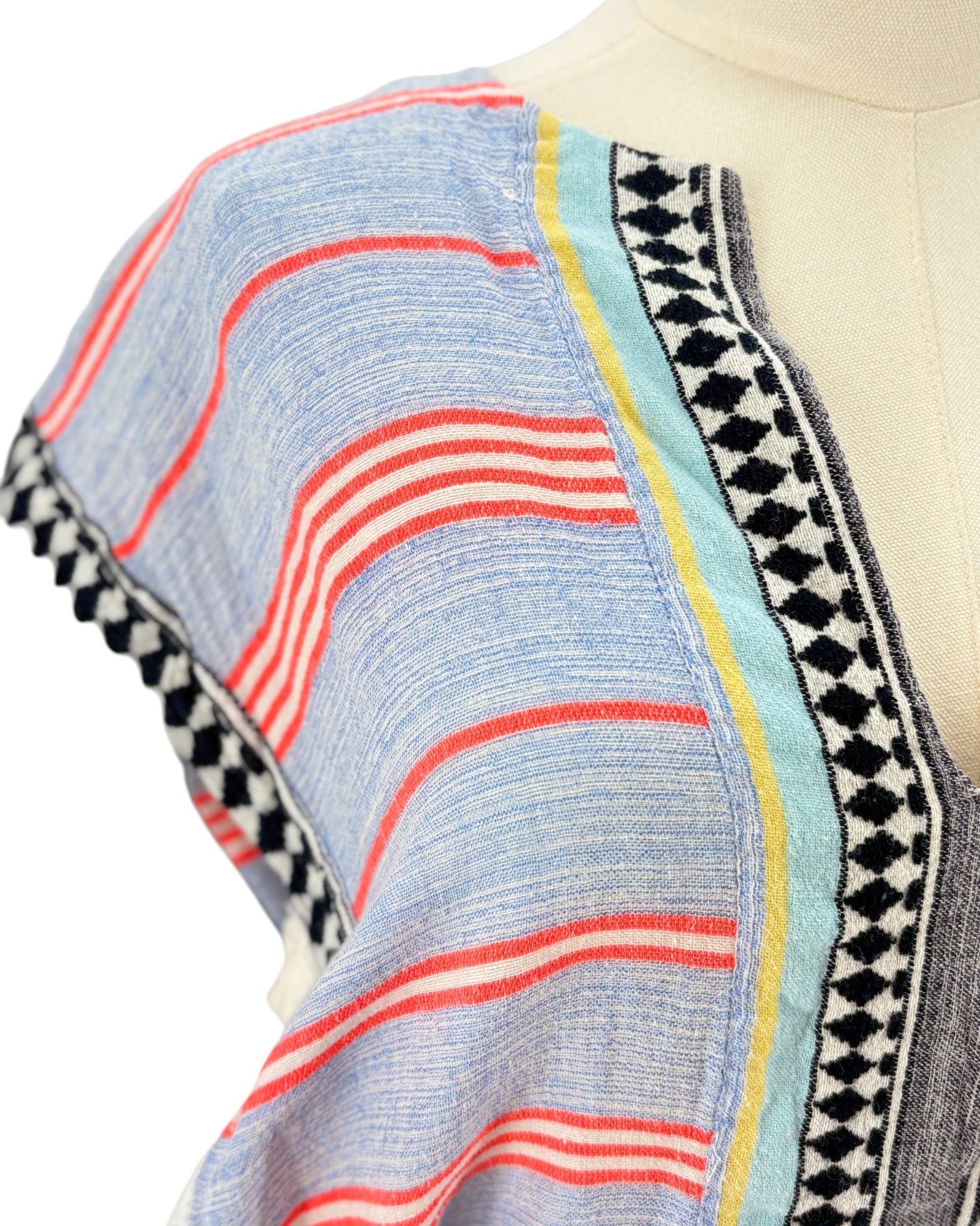 Lemlem colorful striped mini kaftan