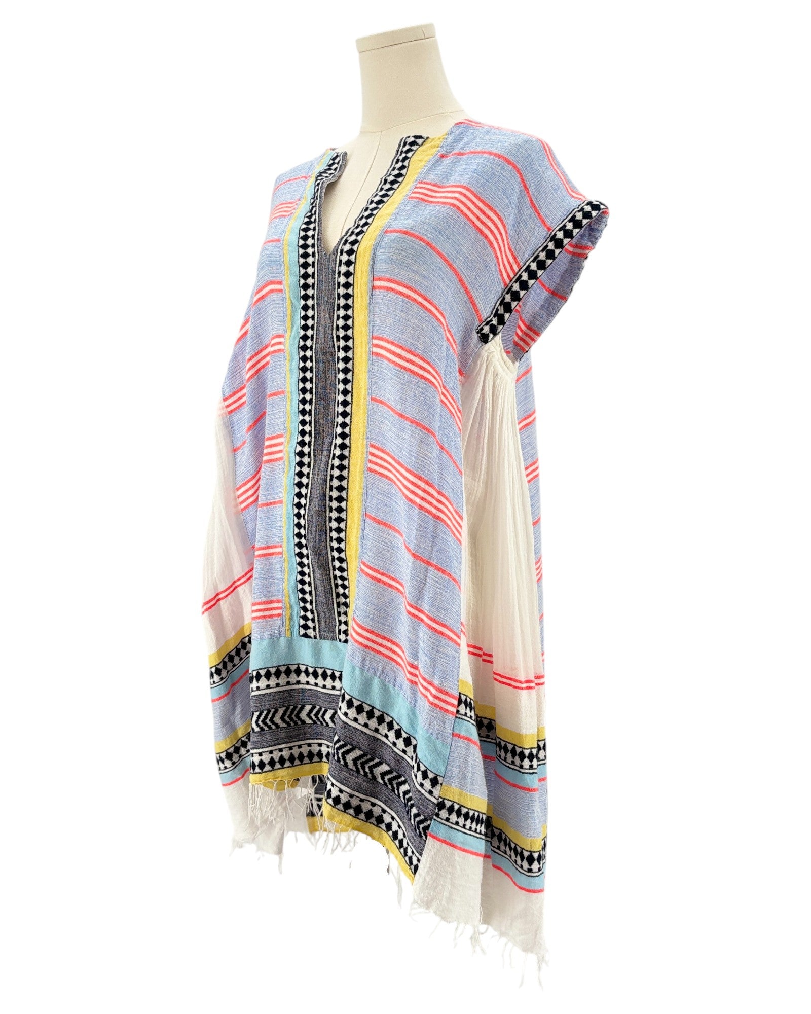Lemlem colorful striped mini kaftan