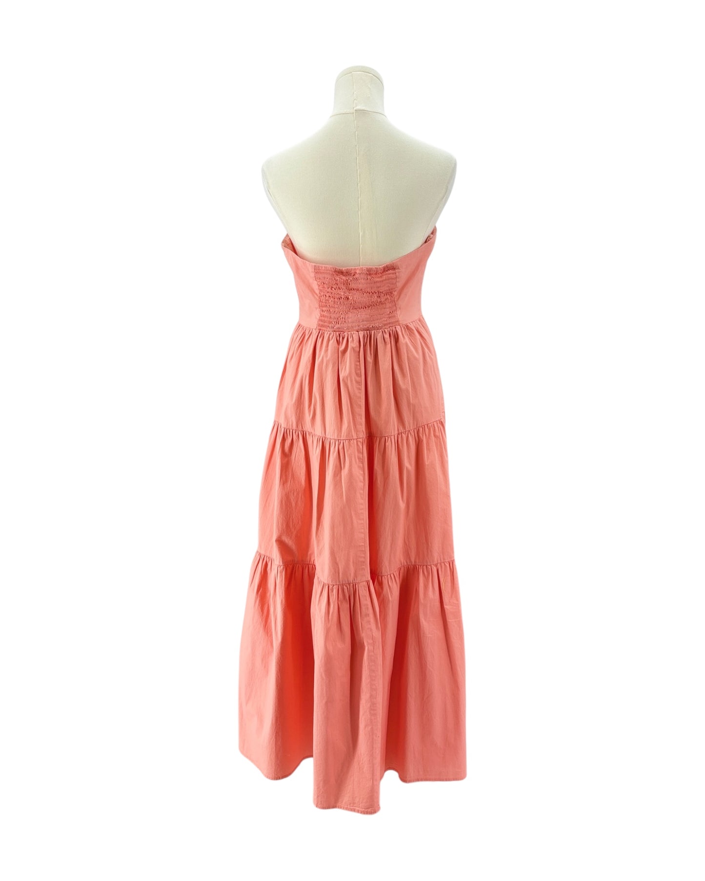 Staud coral maxi dress