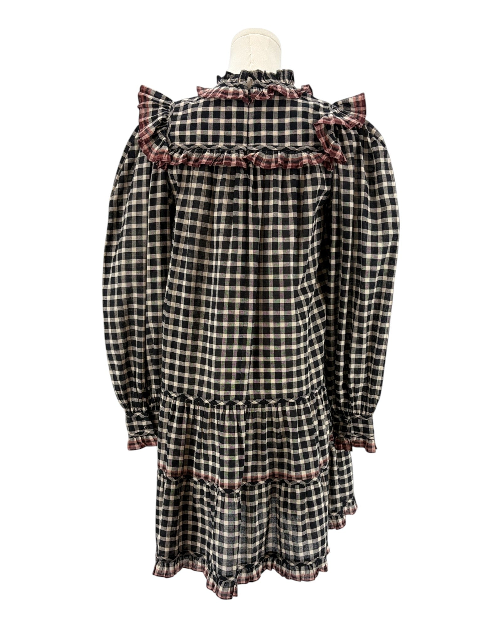 Ulla Johsnon Gingham Plaid Dress