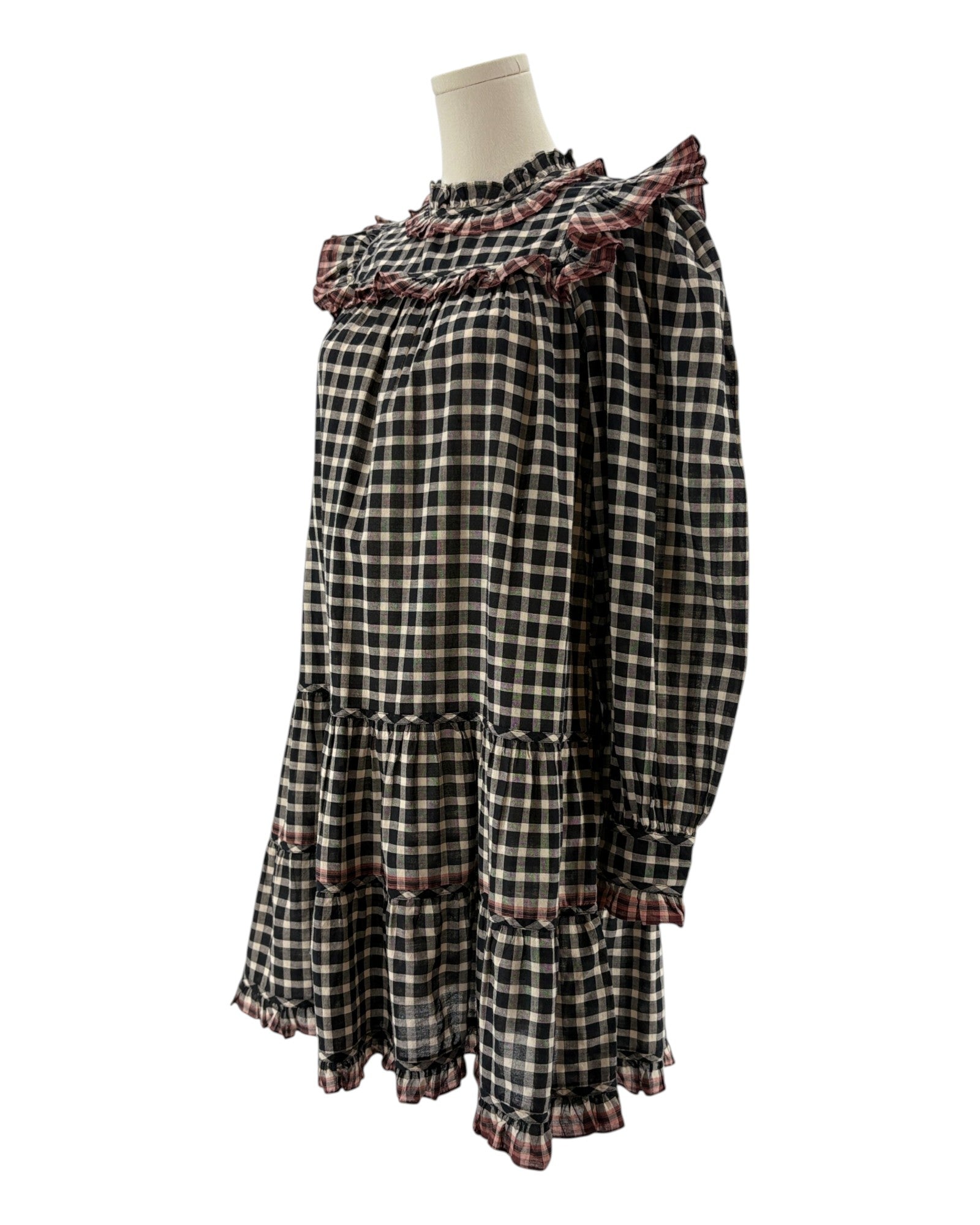 Ulla Johsnon Gingham Plaid Dress