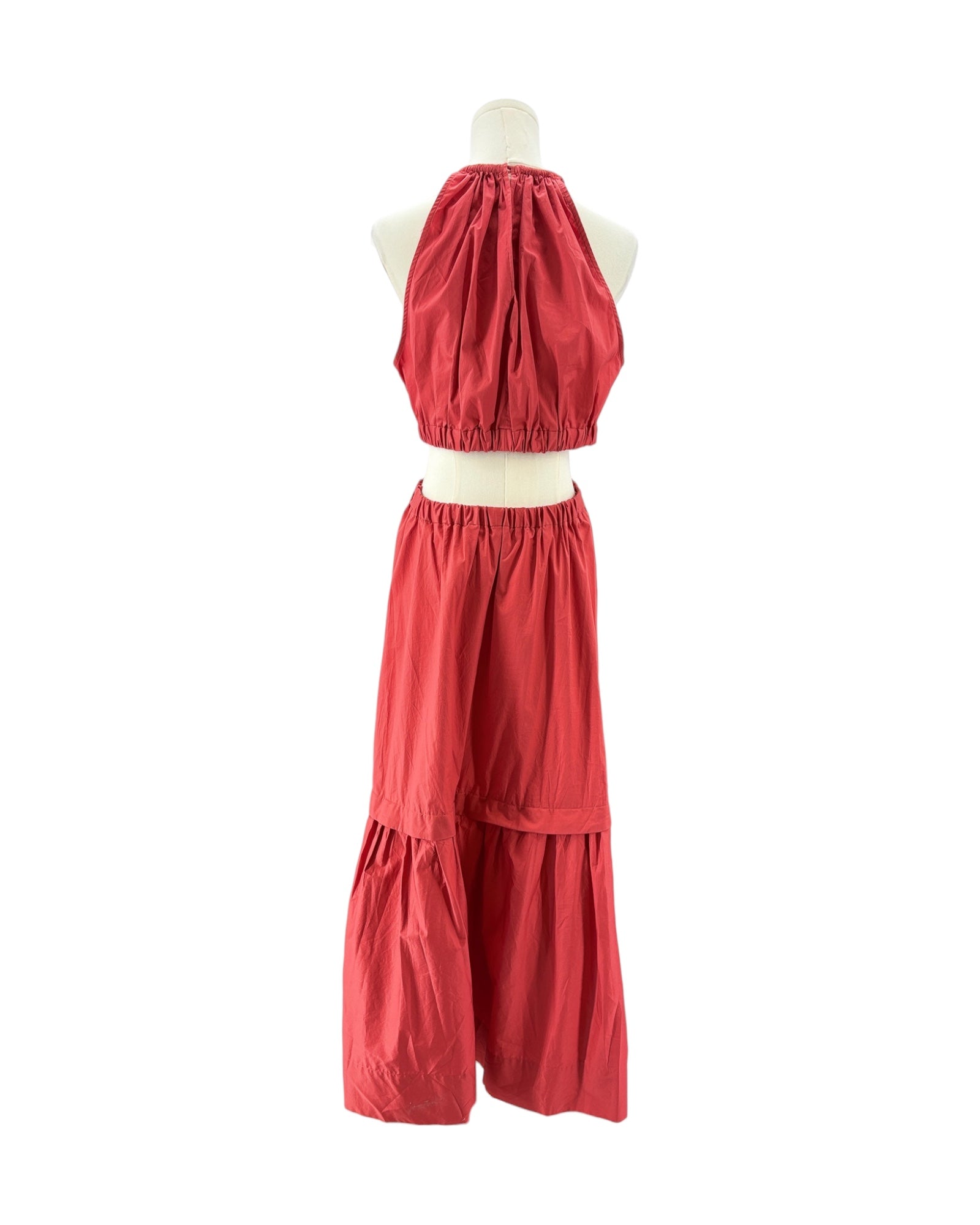 ALC red cut out dress