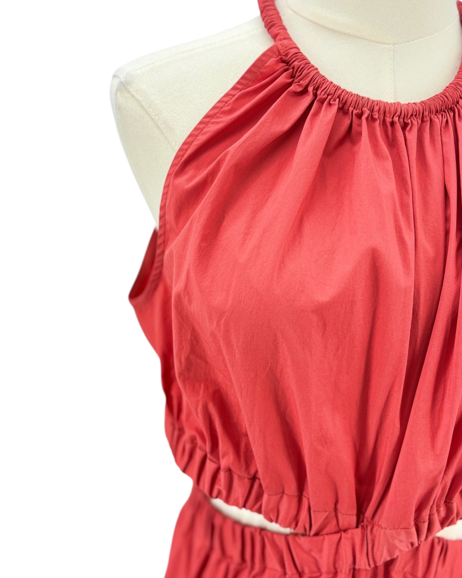 ALC red cut out dress