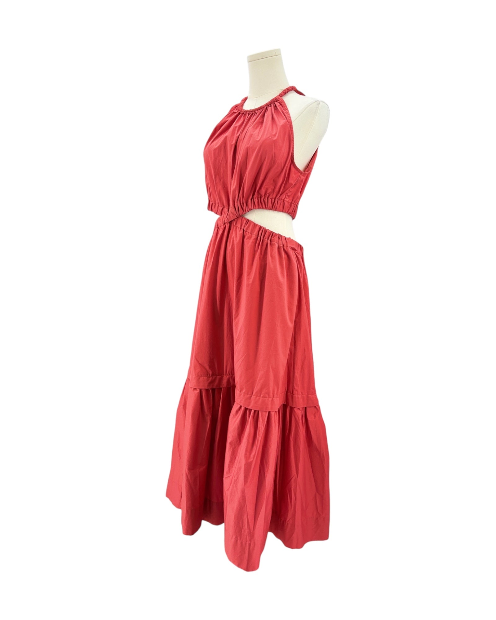 ALC red cut out dress
