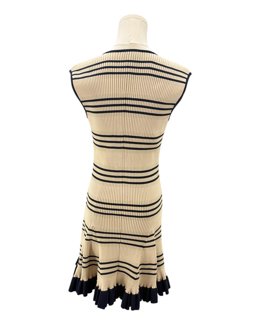 Alice McCall beige and black striped dress 
