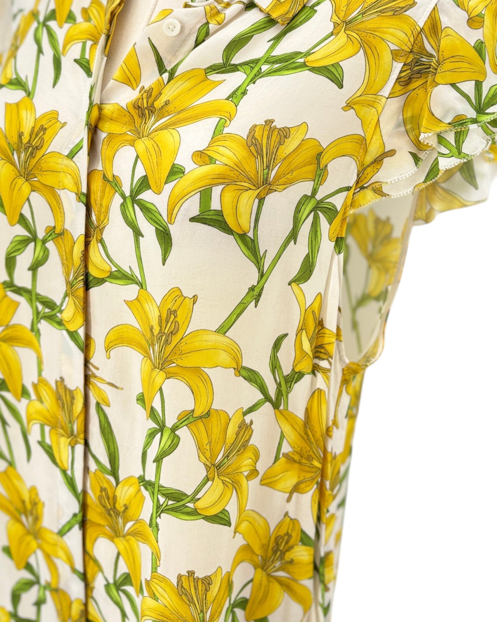 Alice & Olivia yellow floral dress