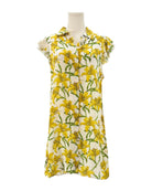 Alice & Olivia yellow floral dress