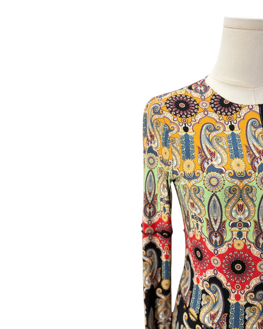 Alice + Olivia Paisley Print Mini Dress