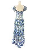 Alice + Olivia blue floral dress 