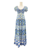 Alice + Olivia blue floral dress 