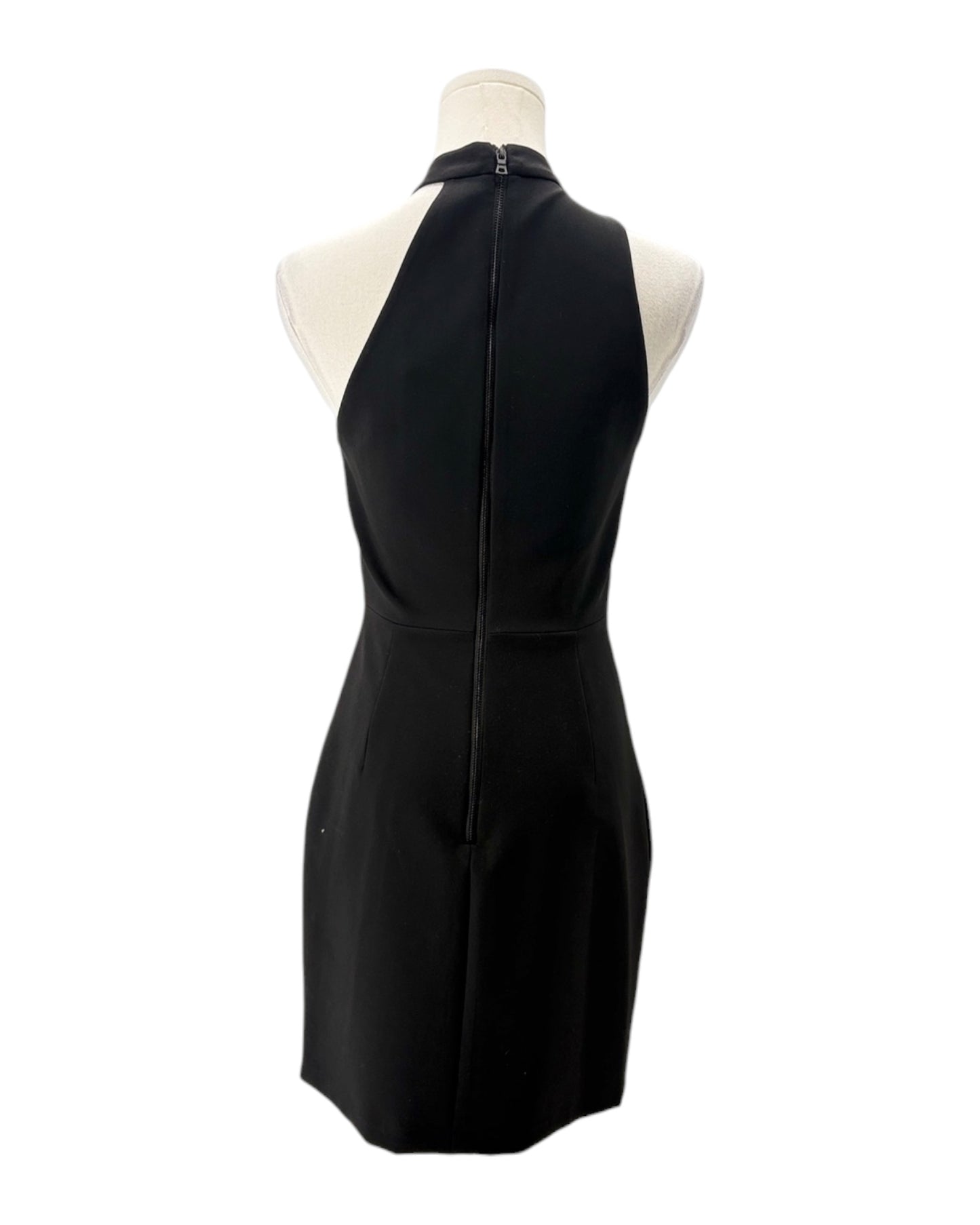 Alice and Olivia Black Halterneck Cutout Dress