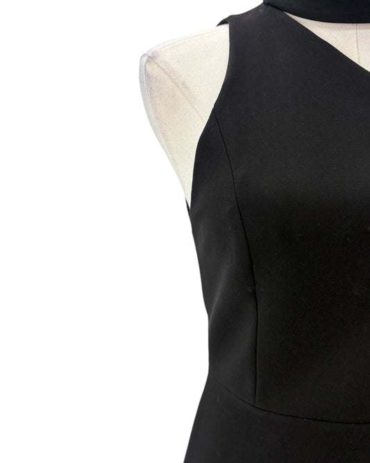 Alice and Olivia Black Halterneck Cutout Dress