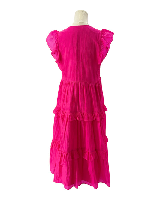Amanda Uprichard pink midi dress