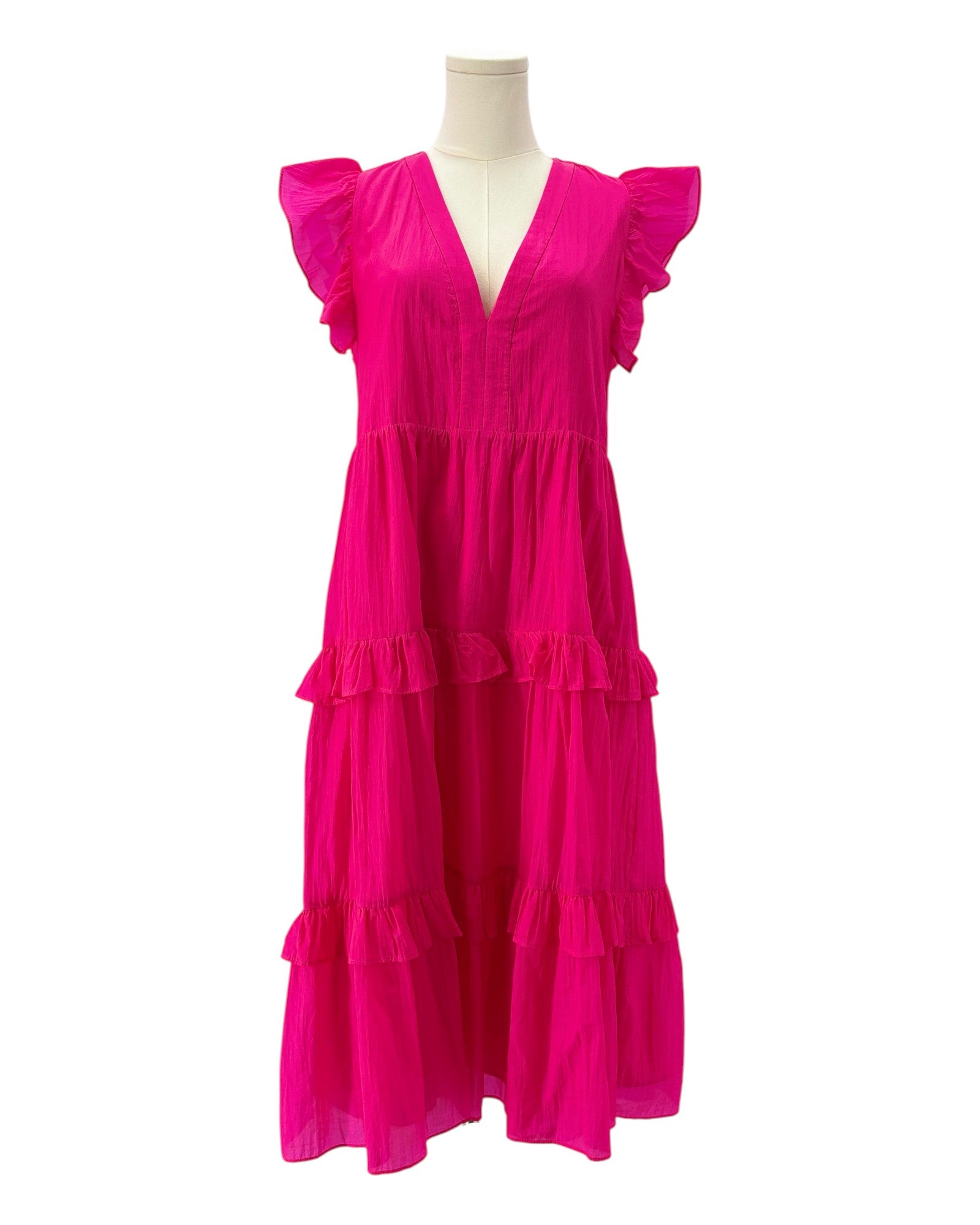 Amanda Uprichard pink midi dress