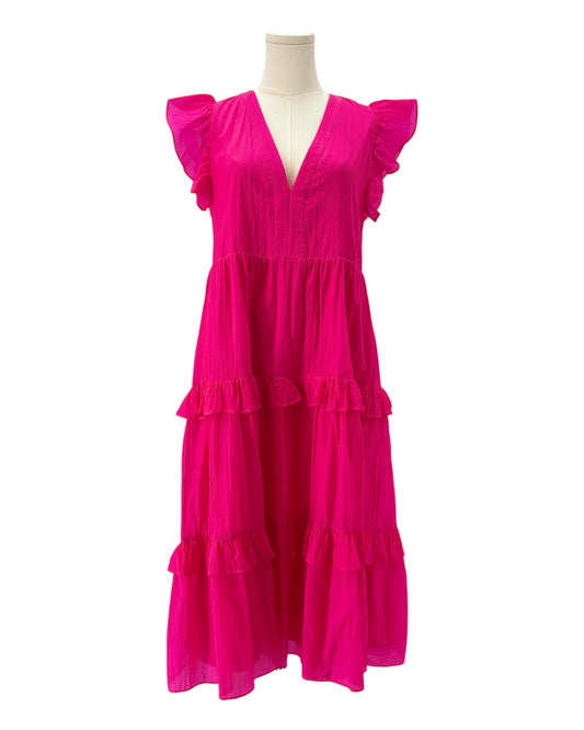 Amanda Uprichard pink midi dress