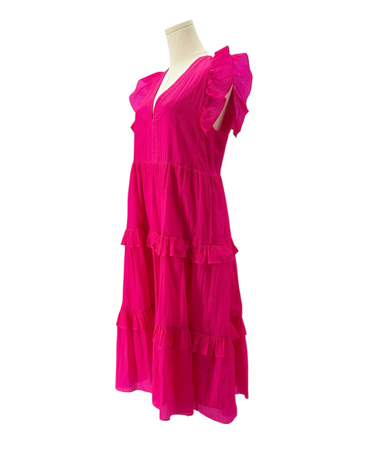 Amanda Uprichard pink midi dress