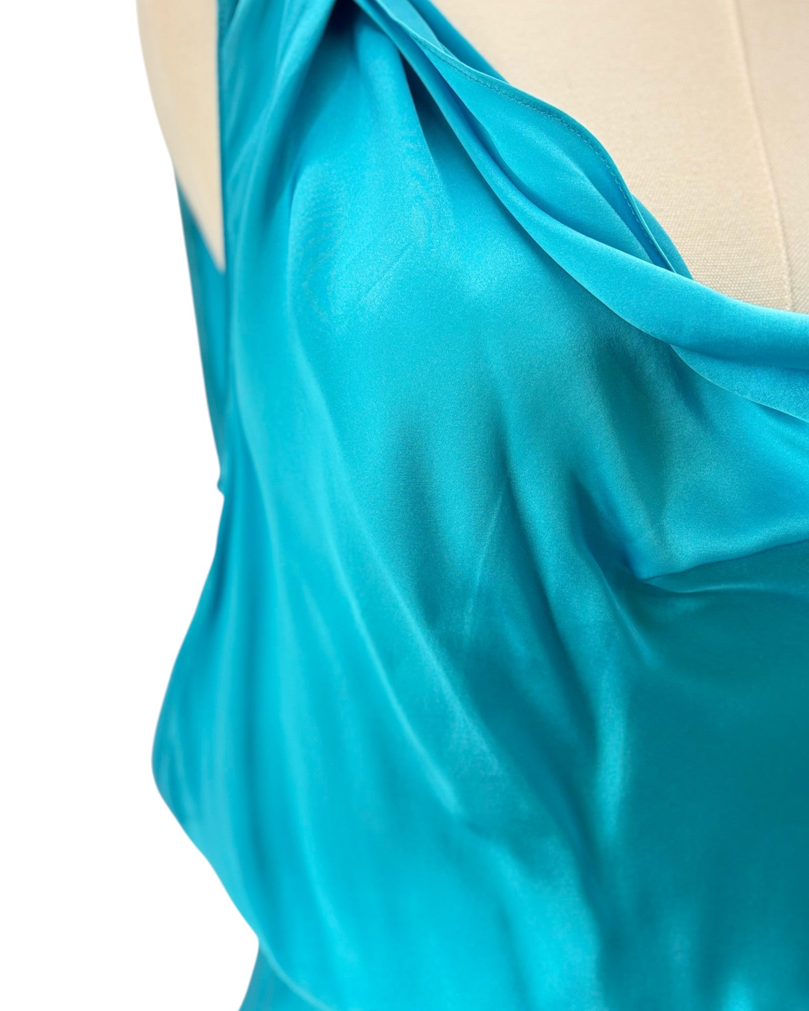 Amanda Uprichard turquoise evening gown 