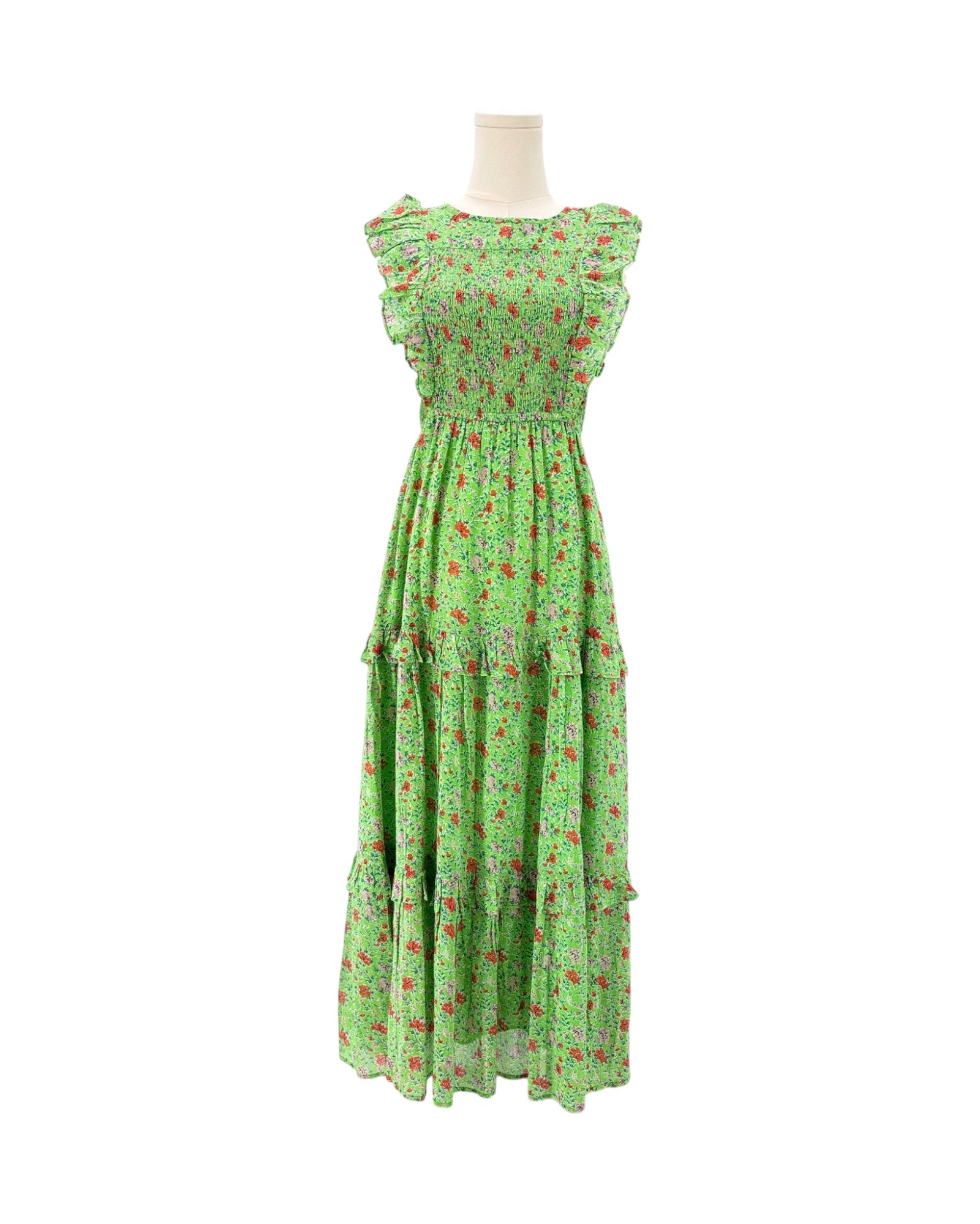 Banjanan green floral dress 