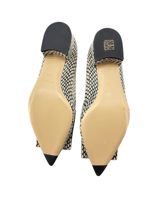 Bells & Becks Allegra Black and White Loafer