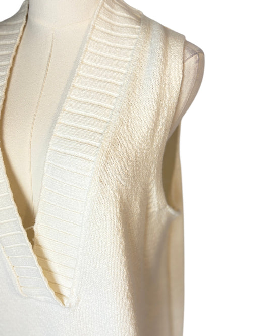 Brochu Walker cream colored knitted vest