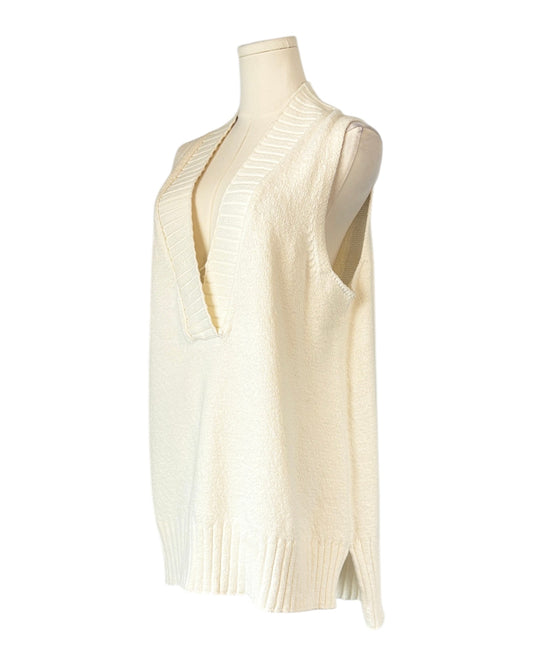 Brochu Walker cream colored knitted vest