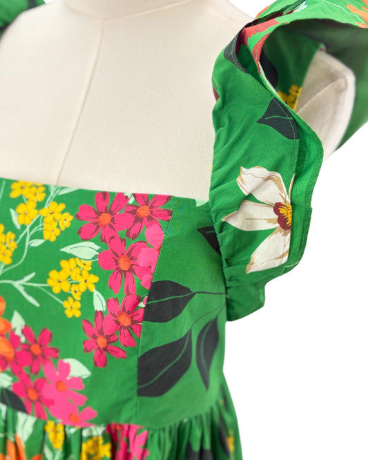 Cara Cara colorful bold floral mini dress