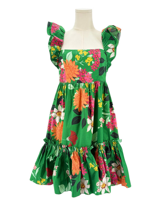 Cara Cara colorful bold floral mini dress