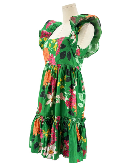 Cara Cara colorful bold floral mini dress