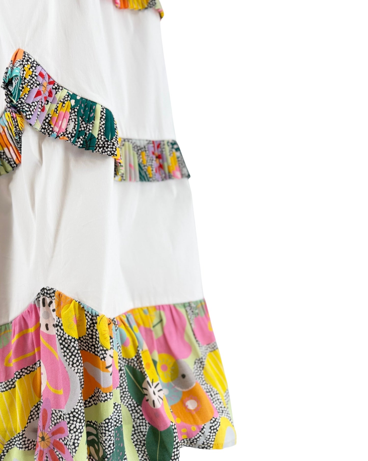 Colorful dress with a white background