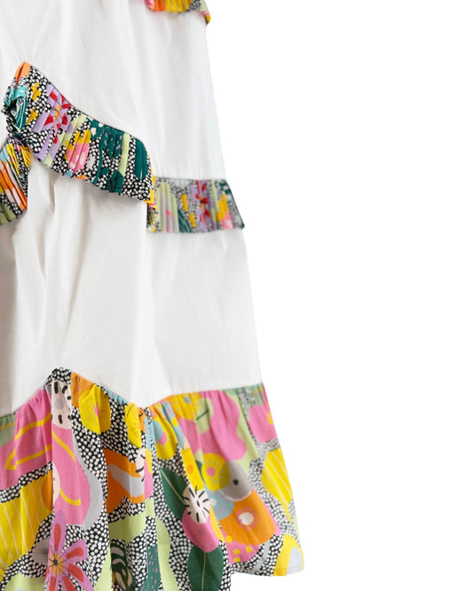 Colorful dress with a white background