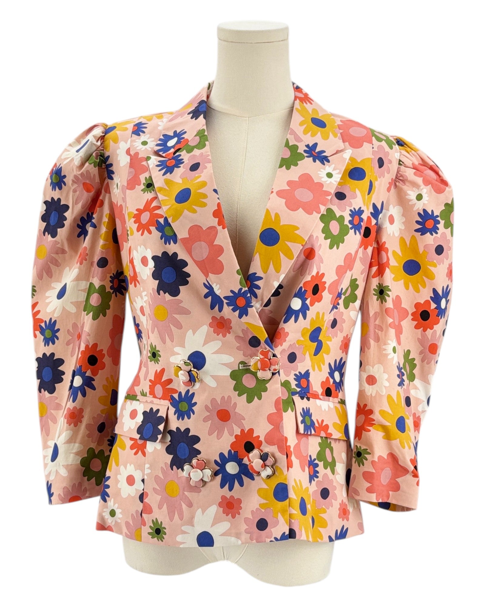 Celia B colorful floral-patterned blazer