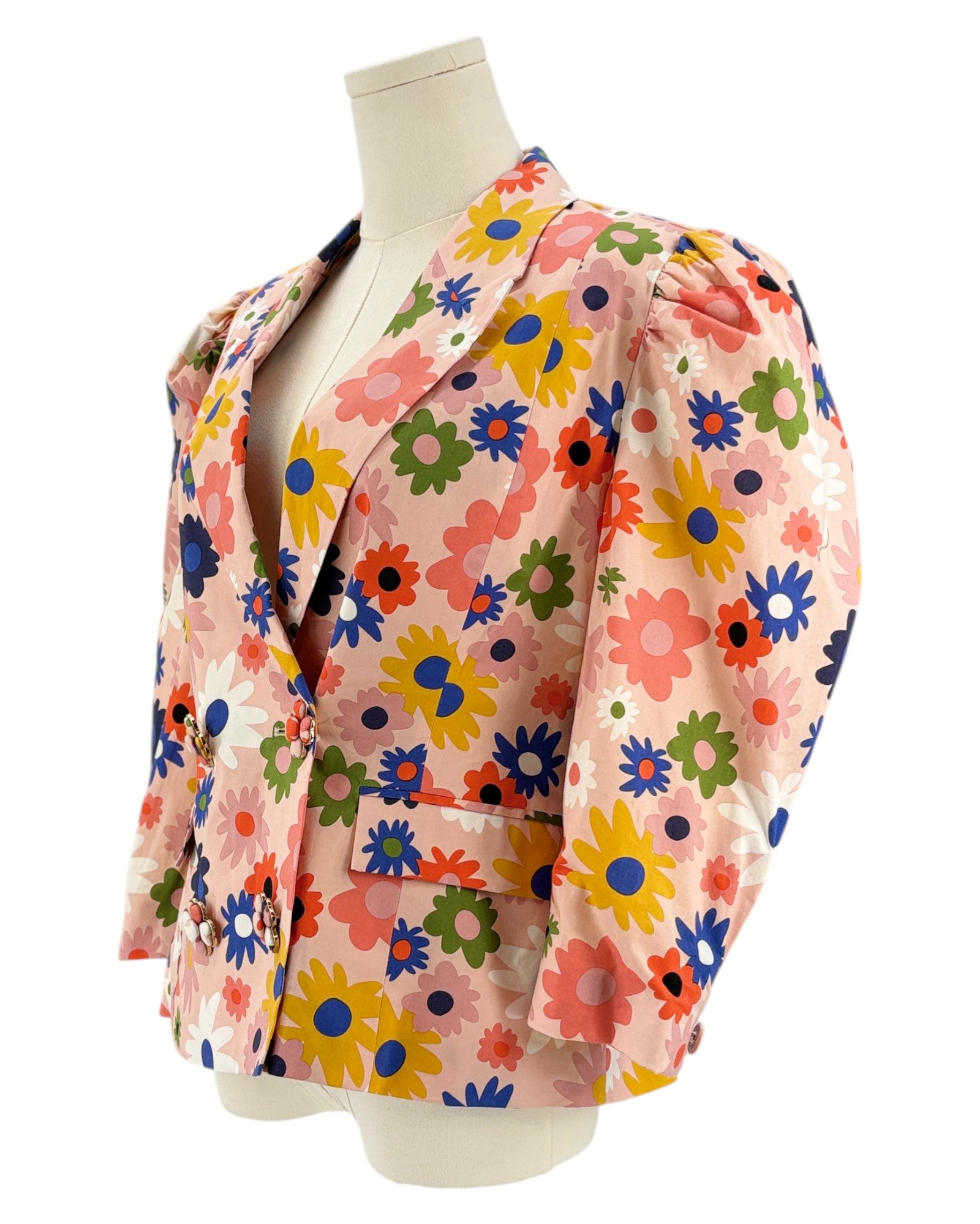 Celia B colorful floral-patterned blazer