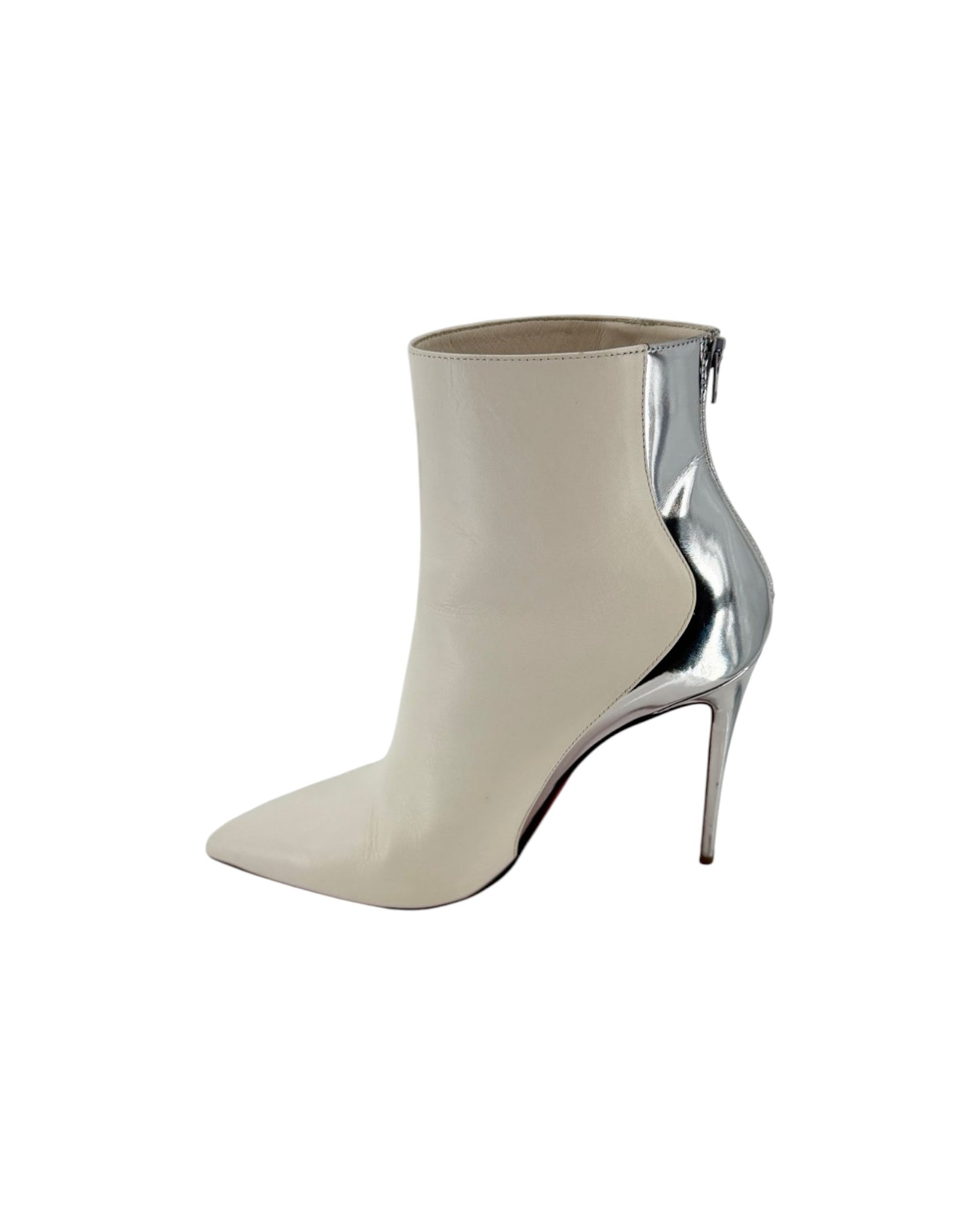 Christian Louboutin Delicotte 100 Smooth & Mirrored Leather Ankle Boots