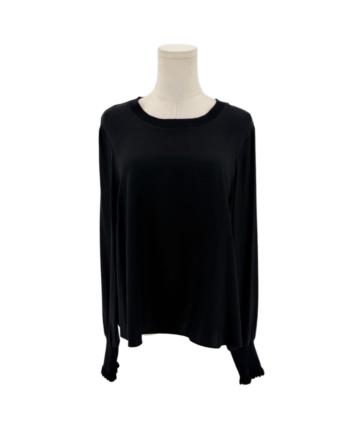 Cinq à Sept Silk Long-Sleeve Blouse