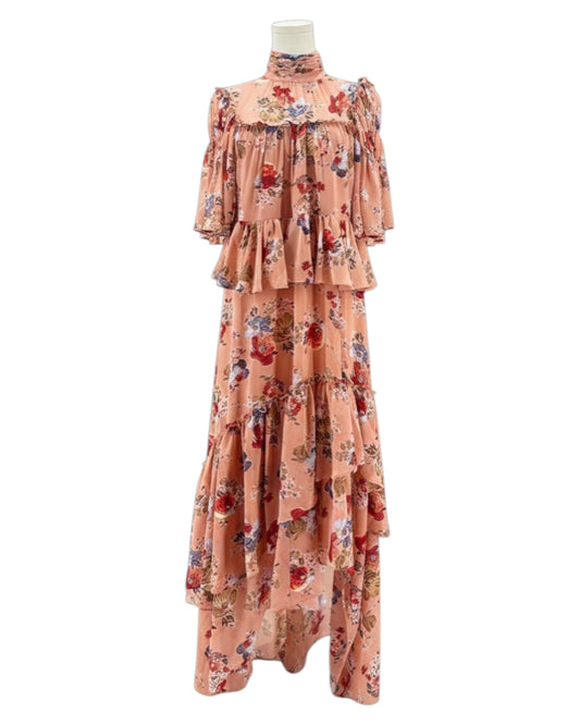Cinq à Sept Layered Rose Maxi Dress