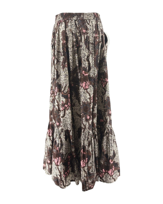 Floral patterned skirt on a white background