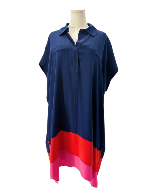 Diane von Furstenberg Blue Hatsu Shirt Dress