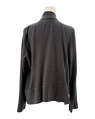 Gray sweater on a mannequin against a white background