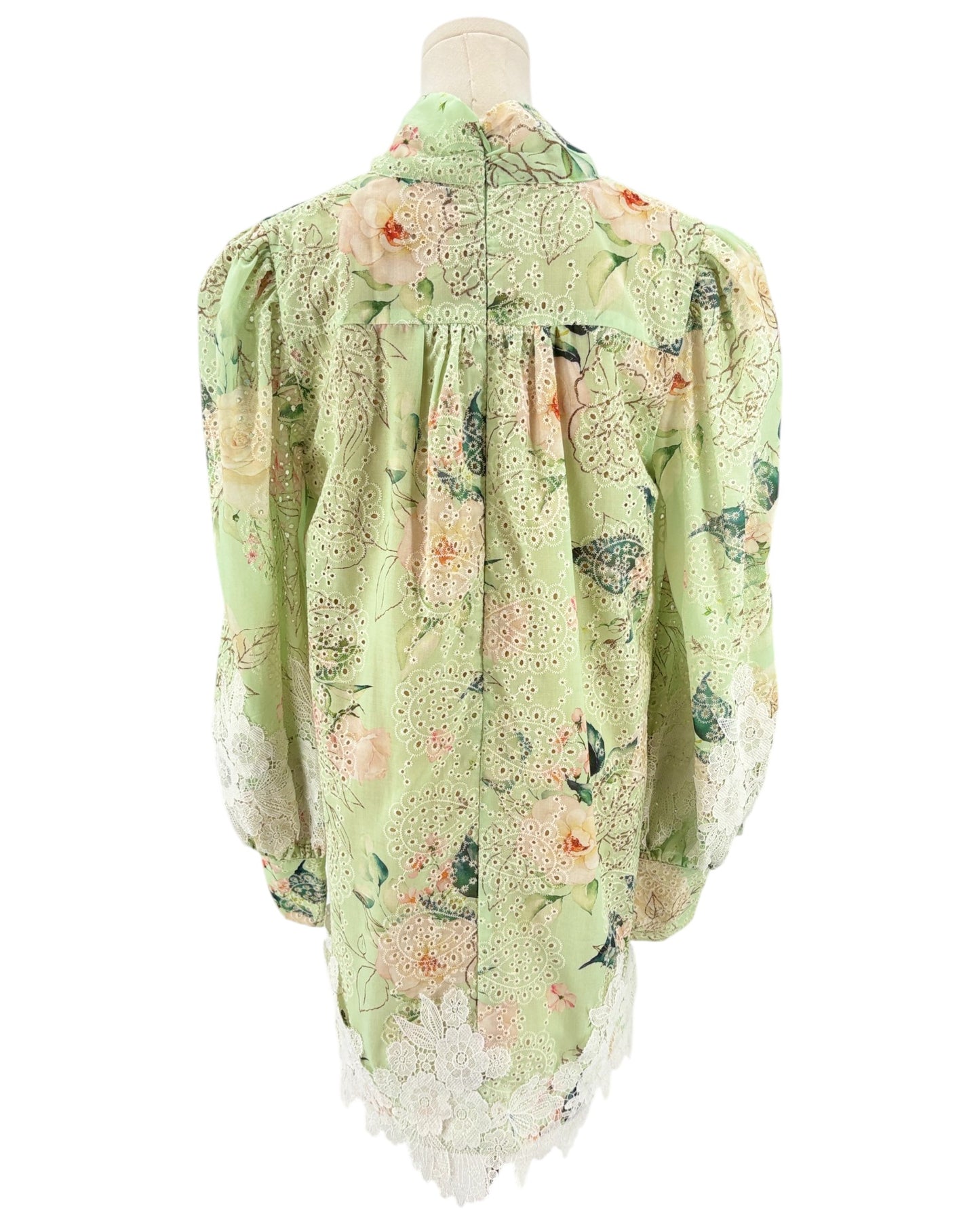 Elliatt light green floral mini dress 