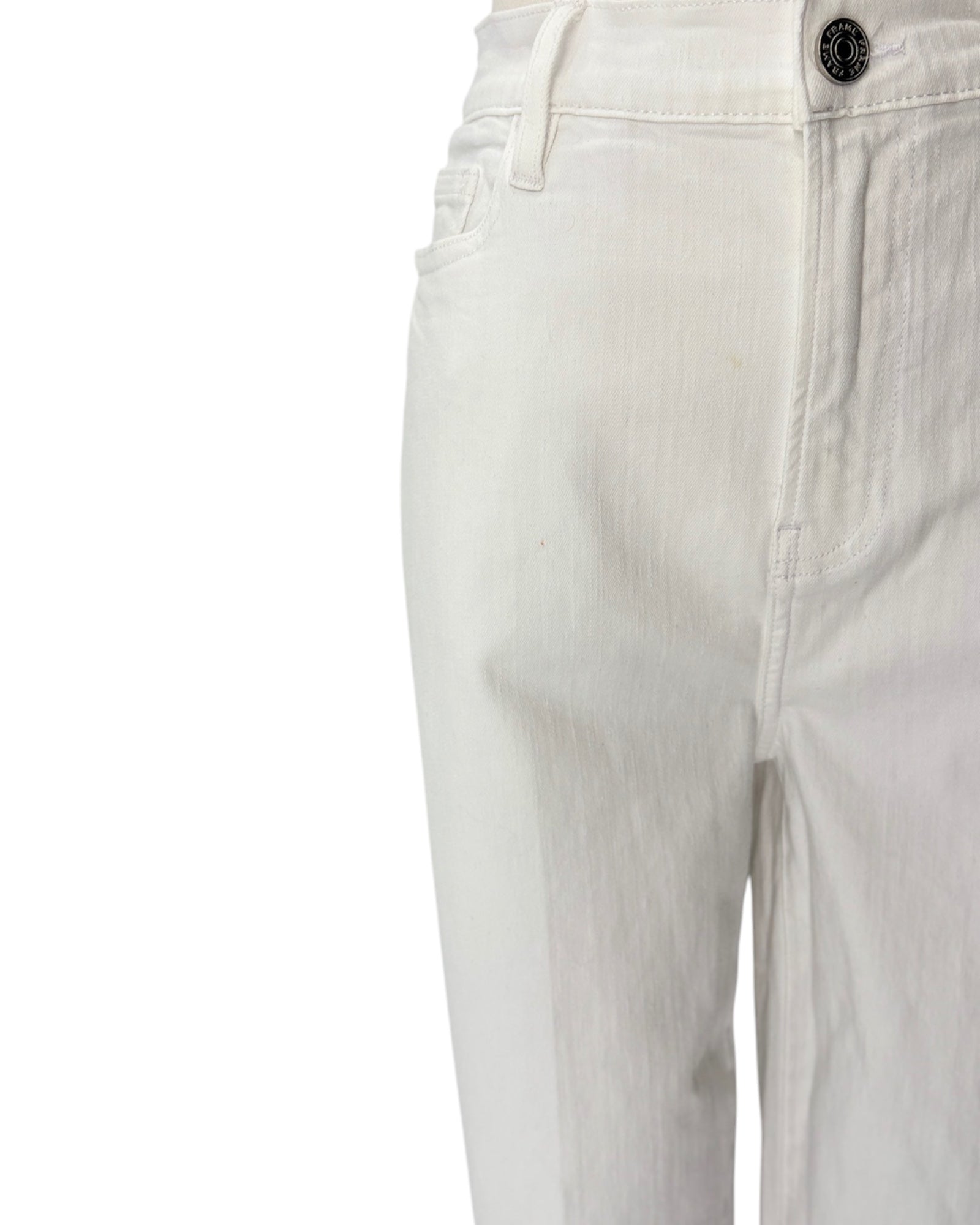 White pants on a white background