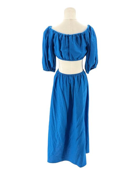 Farm Rio Cut-Out Knot Midi Dress