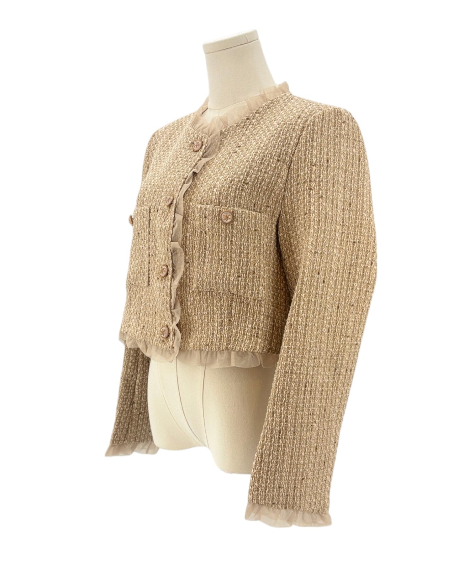 Glory Connection beige tweed Jacket