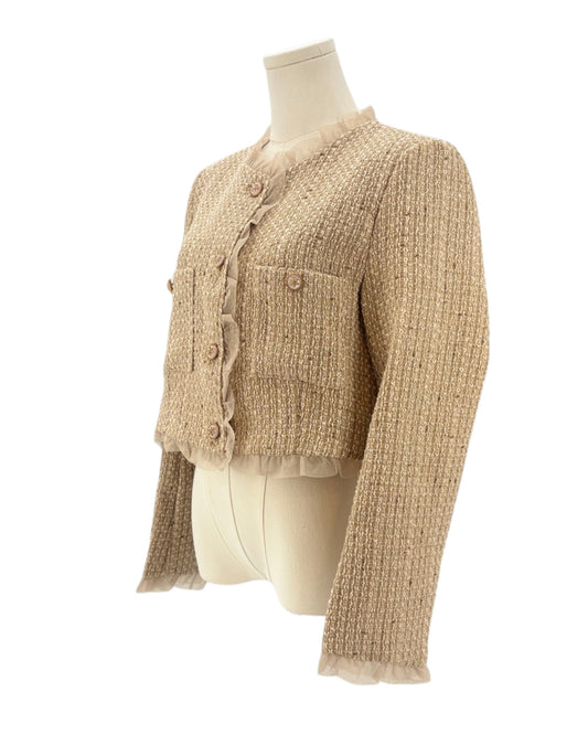Glory Connection beige tweed Jacket