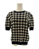 Gucci houndstooth patterned sweater