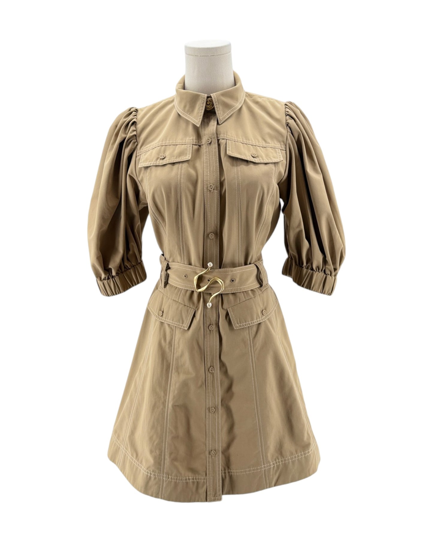 Aje Woodland Utility Mini Dress