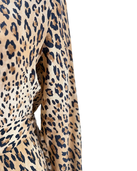 Frame Sgt. Pepper Silk Leopard Dress