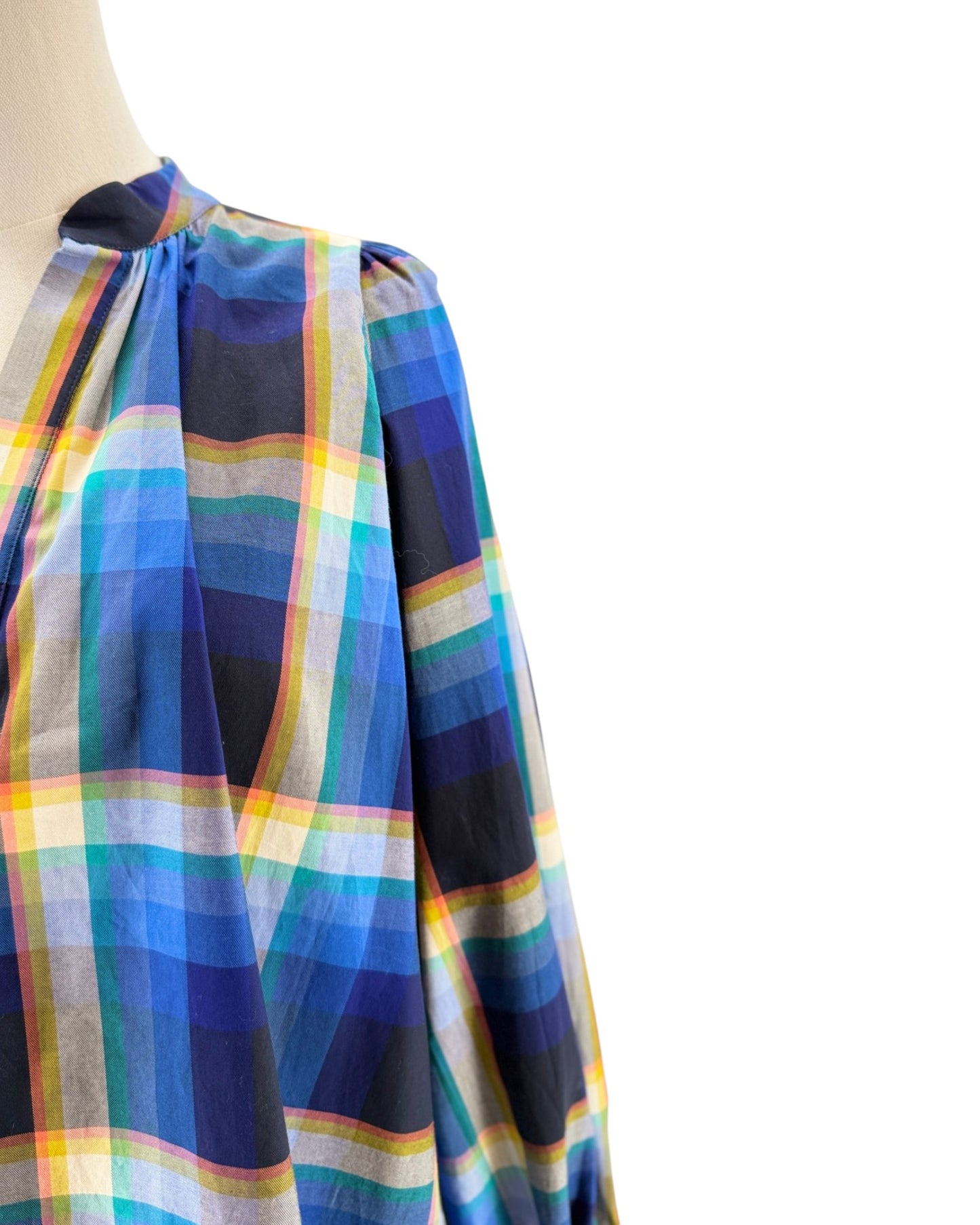 Mii Claudia Plaid Blouse