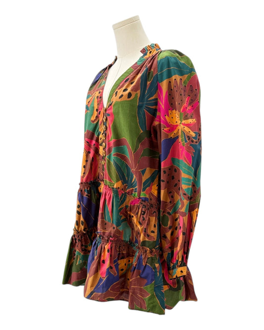 Farm Rio Leopards Jungle Mini Dress